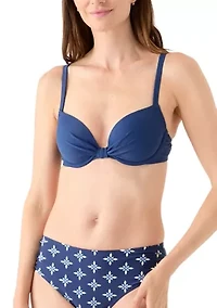 Solid Underwire Bikini Swim Top
