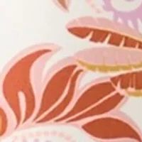 Paisley Longline Banded Bikini Top