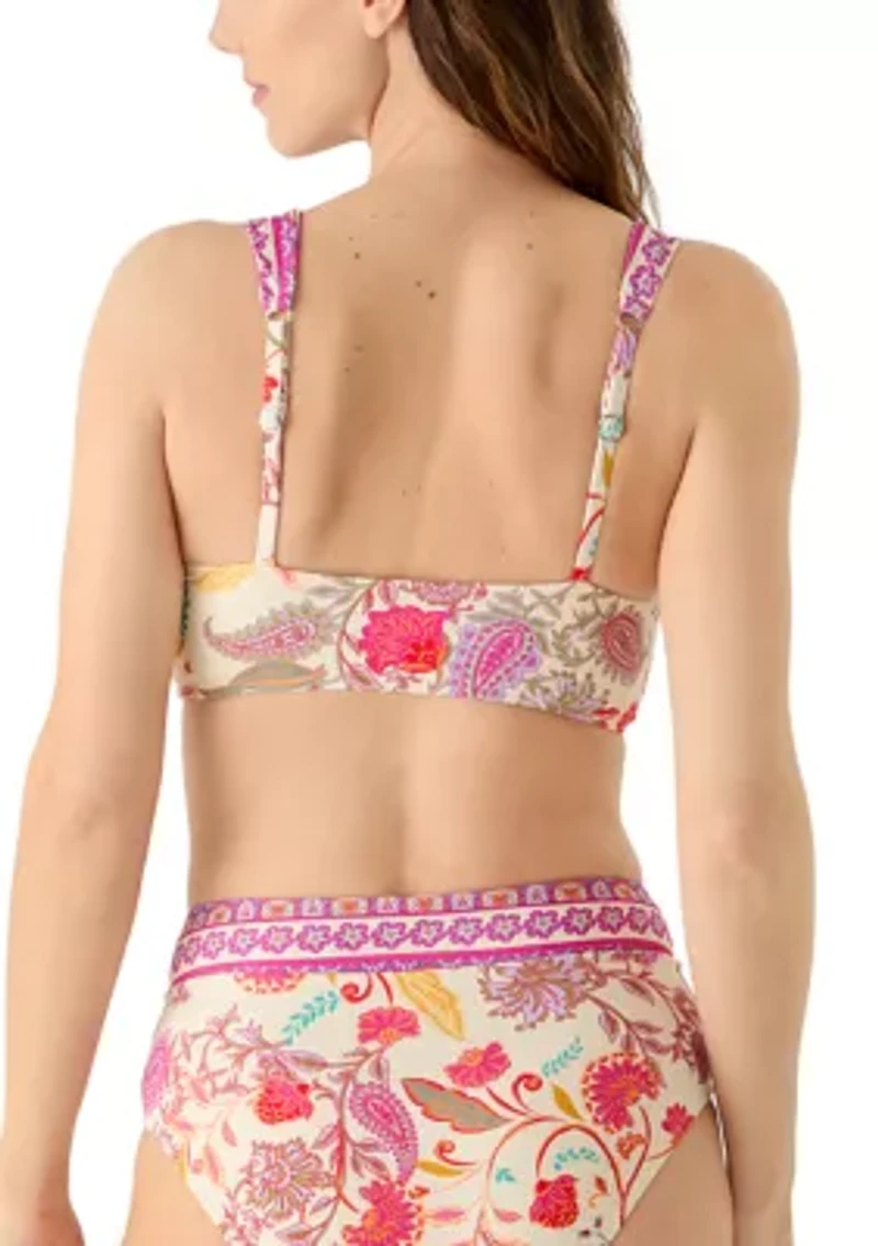 Paisley Bikini Swim Top