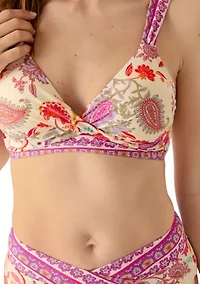 Paisley Bikini Swim Top