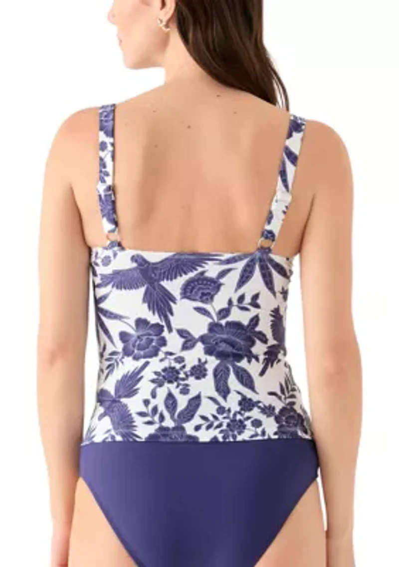 Floral Printed Tankini Top