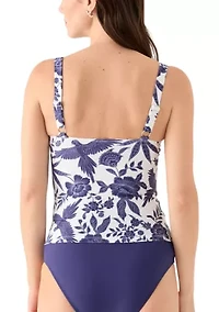 Floral Printed Tankini Top