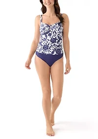 Floral Printed Tankini Top