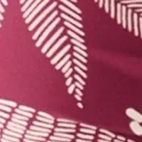 Dotted Leaves Printed Swim Top