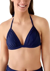 Women's Solid Halter Push Up Bra Top