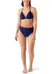 Women's Solid Halter Push Up Bra Top