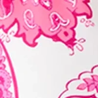 Women's Shell Stitch Paisley Floral Bathing Suit Top