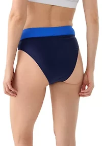 Color Block V-Front High Leg Bikini Bottom