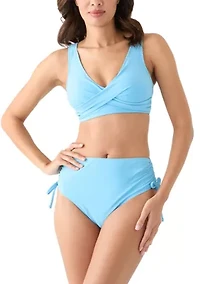Baby Blue Adjustable High Rise Swim Brief