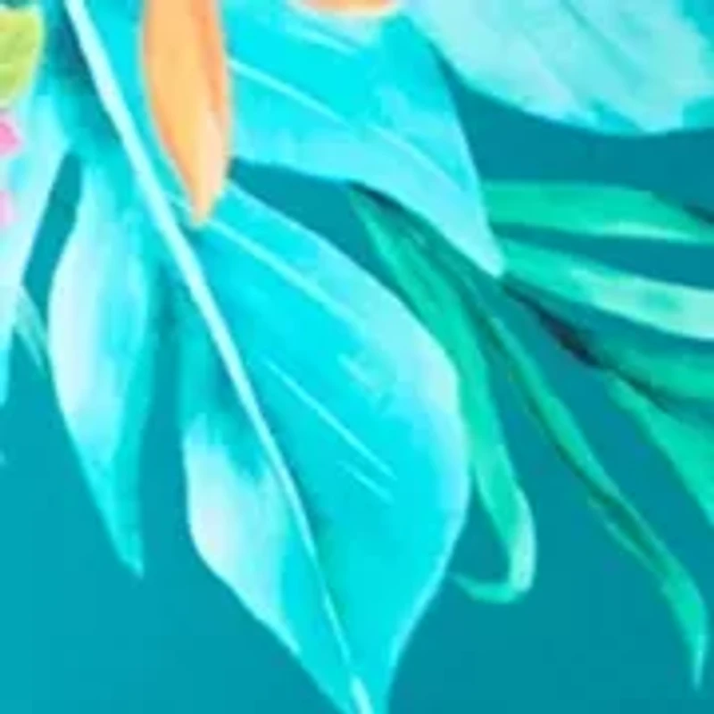 Tropical Floral High Waisted Swim Brief