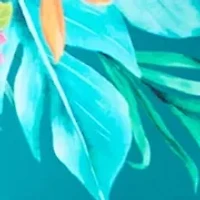 Tropical Floral High Waisted Swim Brief