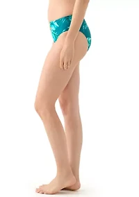Tropical Floral High Waisted Swim Brief