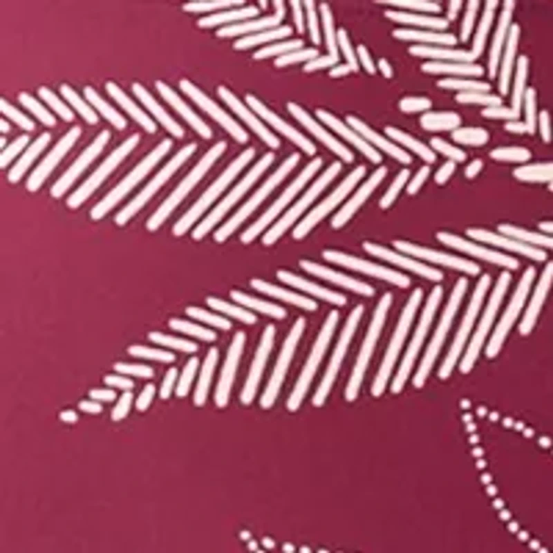 Dotted Tropical Leaves Overlap High Waisted Swim Bottoms