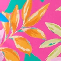 Women's Floral High Waist Brief Swim Bottoms