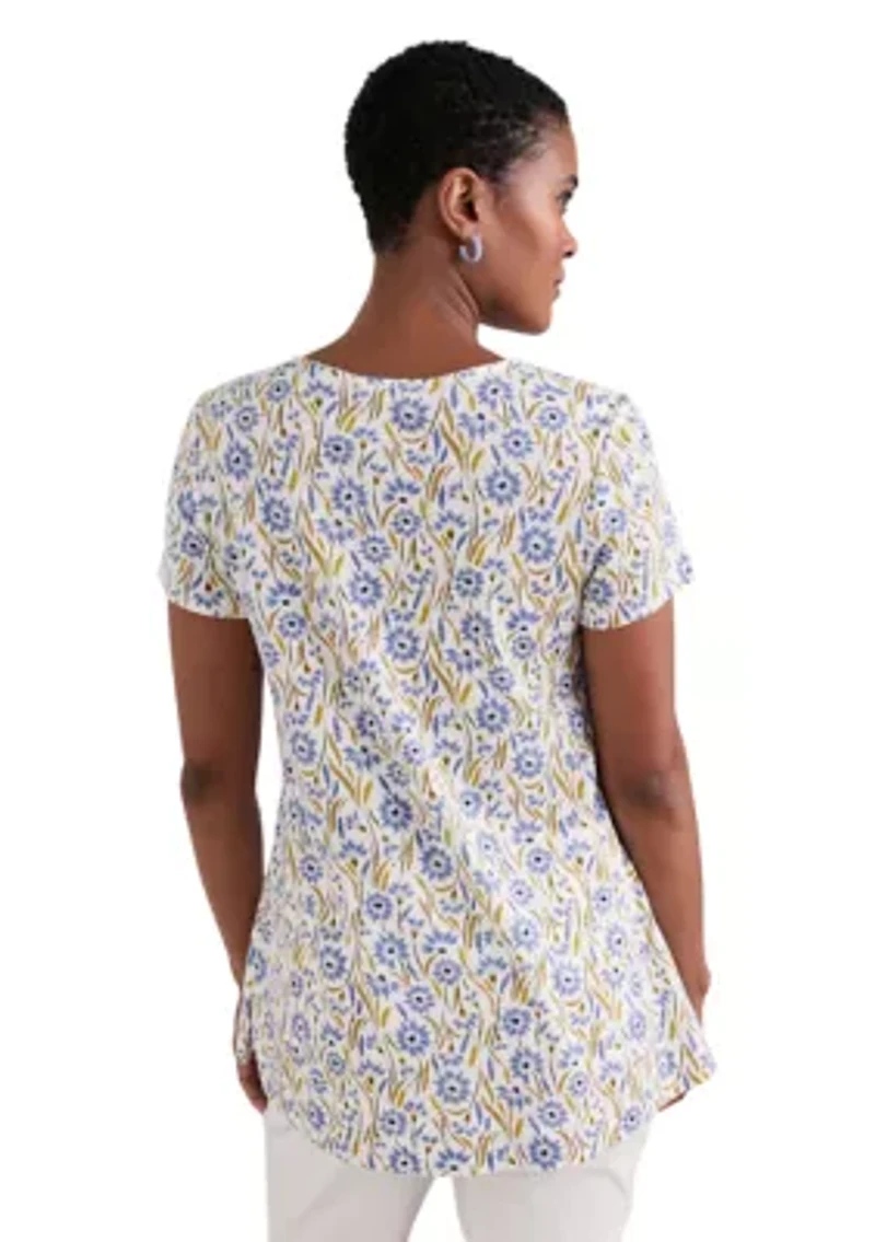 Women's Short Sleeve Drawing Book Top