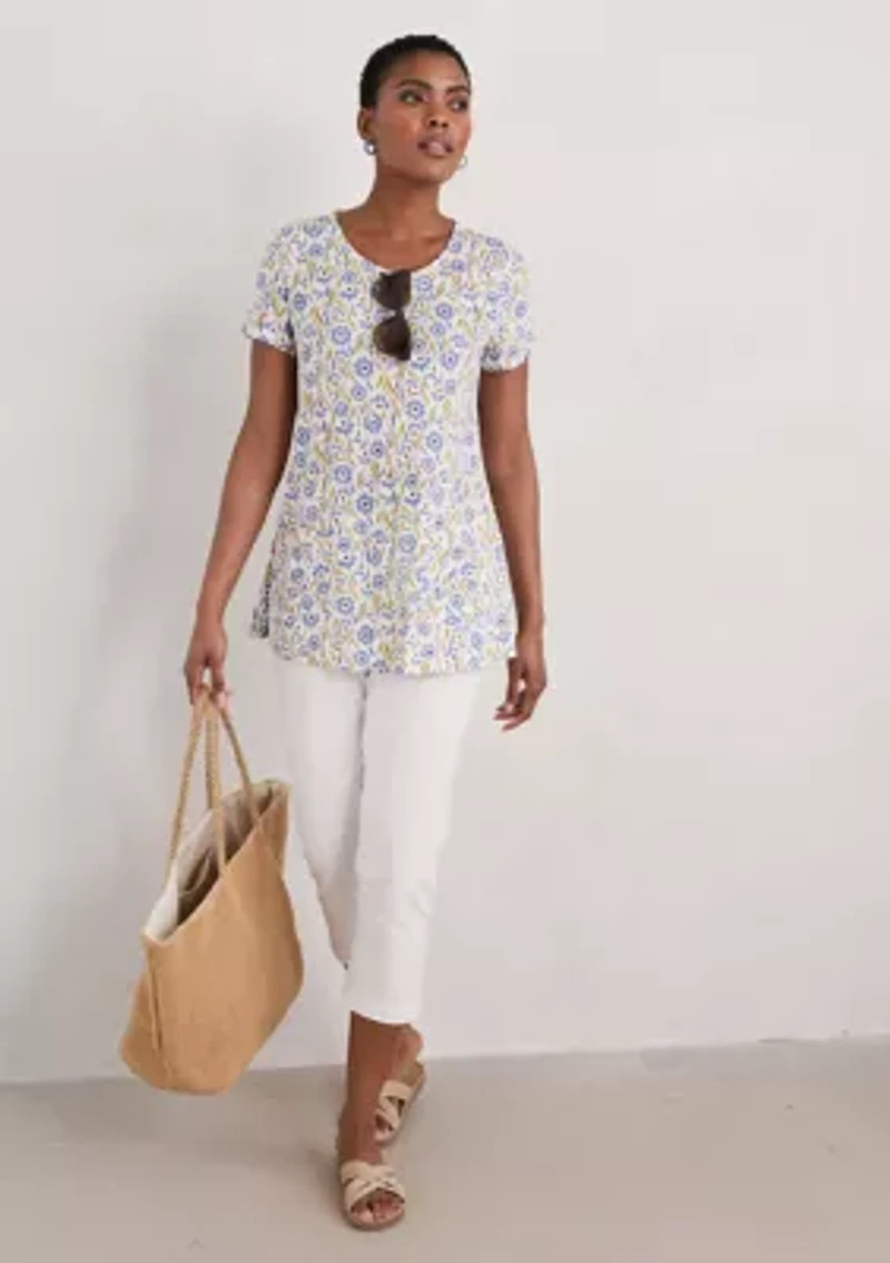 Women's Short Sleeve Drawing Book Top