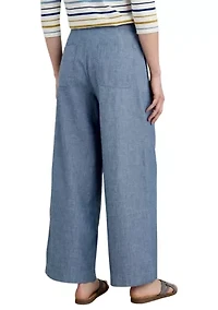 Women's Calluna Wide Leg Chambray Pants