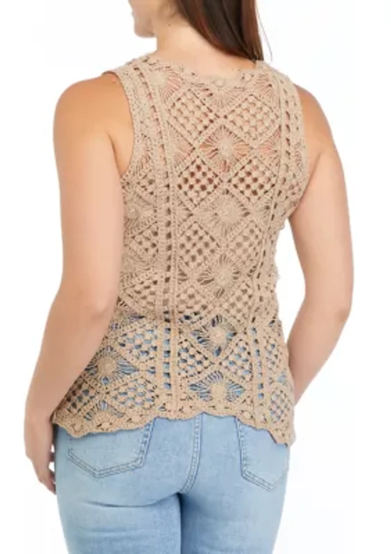 Women's Crochet Knit Tank Top
