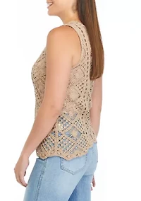 Women's Crochet Knit Tank Top