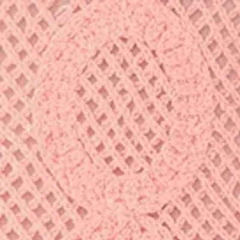 Women's Short Sleeve Crew Neck Boxy Crochet Top