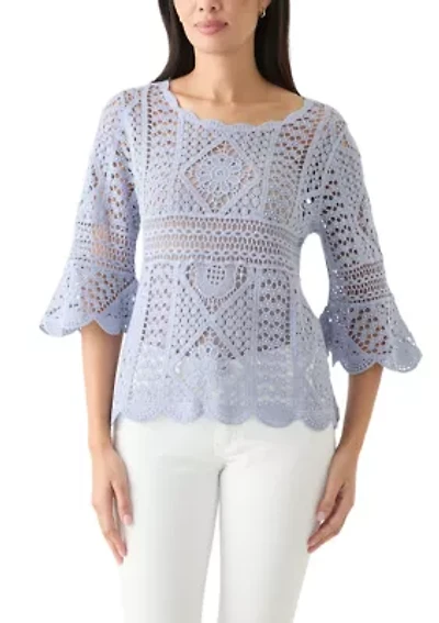 Women's Crochet Sweater Top