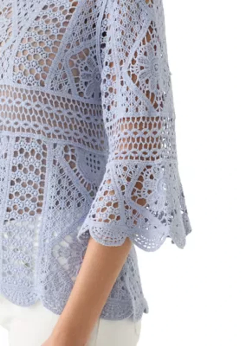 Women's Crochet Sweater Top