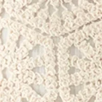 Women's Button Front Crochet Top