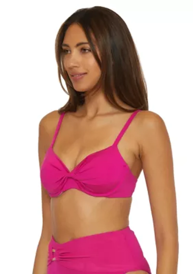 Monaco Underwire Solid Bikini Swim Top