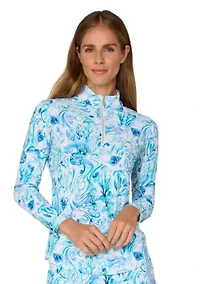 Long Sleeve Mockneck Top