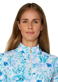 Long Sleeve Mockneck Top