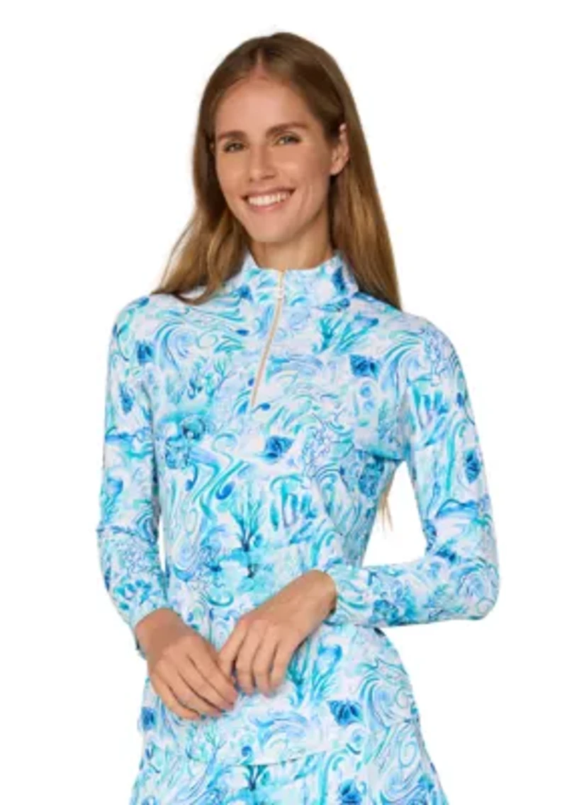 Long Sleeve Mockneck Top