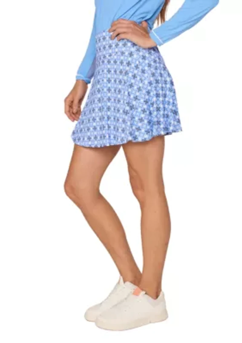 Back Yoke Ruffle Skort