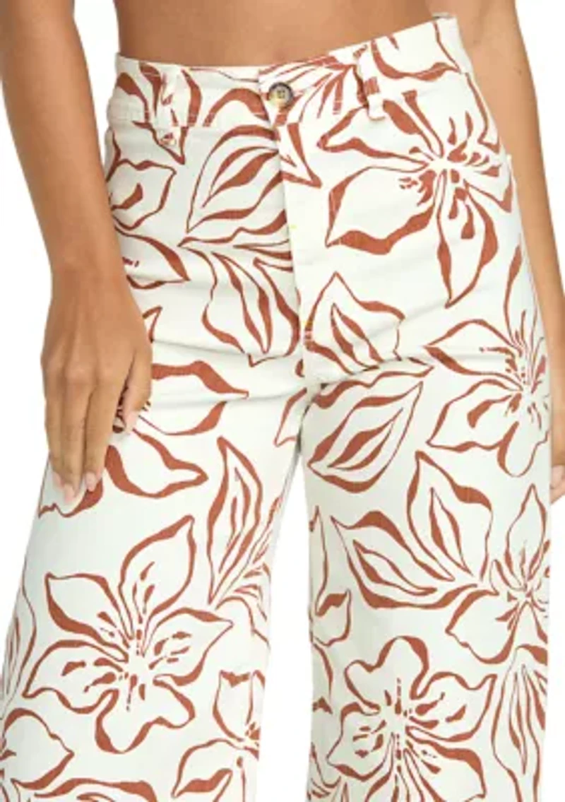 Free Fall Printed Twill Pants