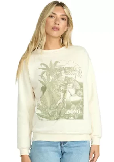 Paradise Awaits Crew Graphic Pullover