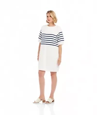 Stripe Raglan Sleeve Dress
