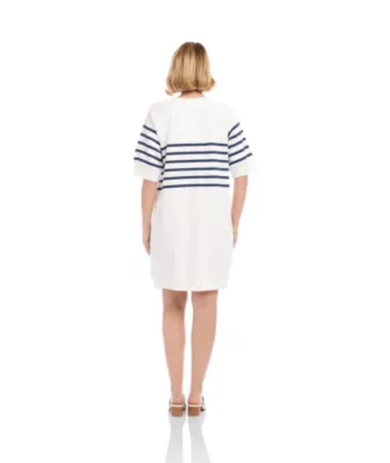 Stripe Raglan Sleeve Dress