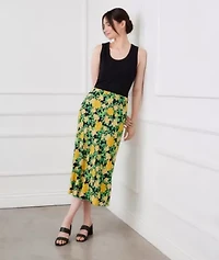 Bias Cut Midi Skirt