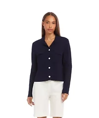 Collared Sweater Jacket