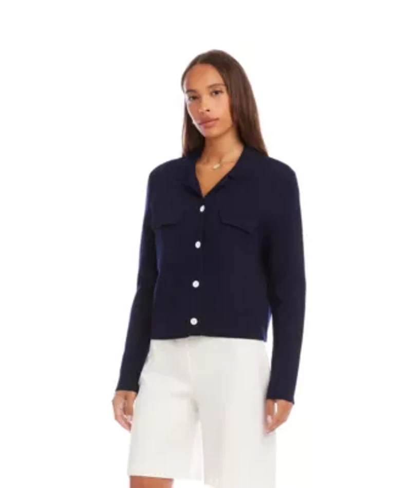 Collared Sweater Jacket