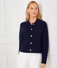 Collared Sweater Jacket