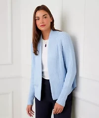 Cropped Open Front Cardigan Sweater