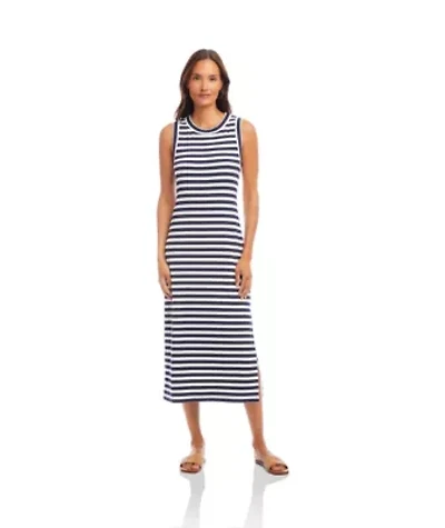 Stripe Midi Column Dress