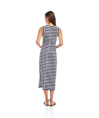 Stripe Midi Column Dress