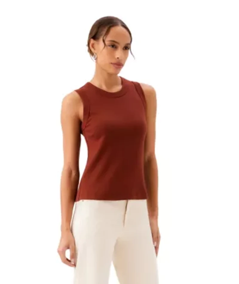Ribbed Crewneck Tank