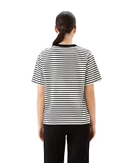 Stripe Short Sleeve Top