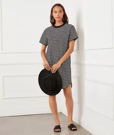 Stripe Short Sleeve Dress