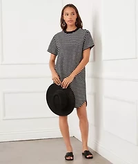 Stripe Short Sleeve Dress
