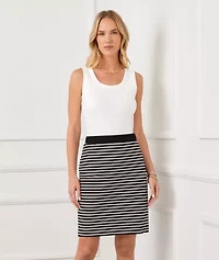 Stripe Short Skirt