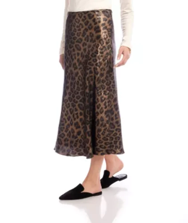 Bias Cut Midi Skirt