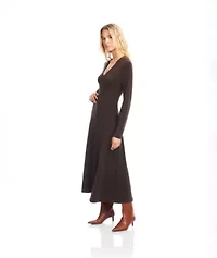 3/4 Sleeve Sequin Swing Dress